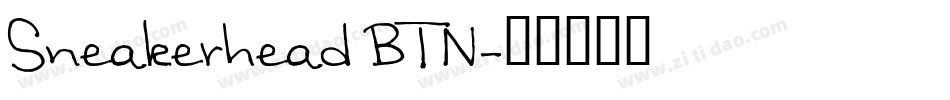 Sneakerhead BTN字体转换